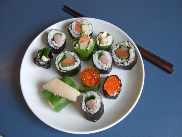 Portion Bärlauch Sushi 