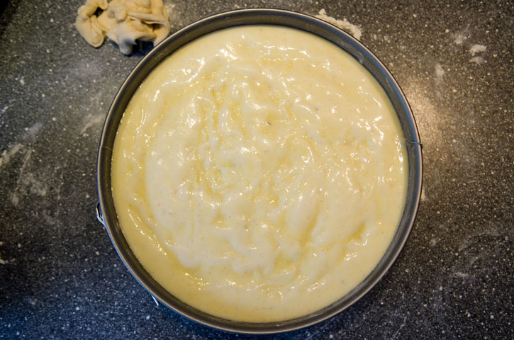 Schecke / Puddingcreme beim original Rezept Eierschecke