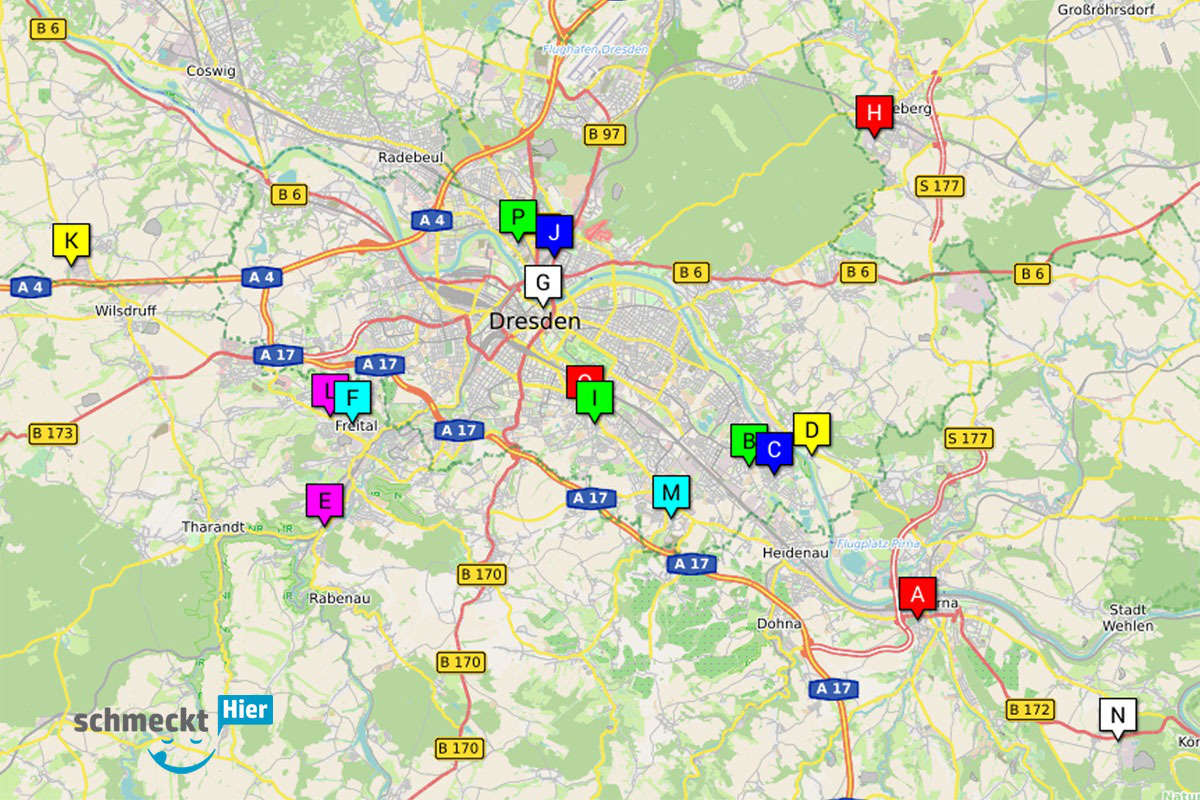 Beste Eierschecke aus Dresden? Karte Eierschecke Dresden Test Karte der Anbieter