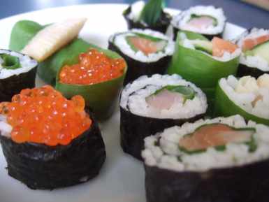 Bärlauch-Sushi